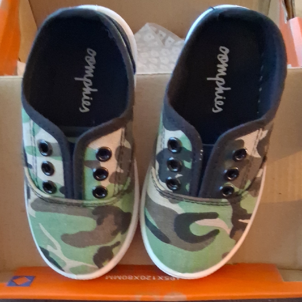 Camo Slip-On Kids Shoes